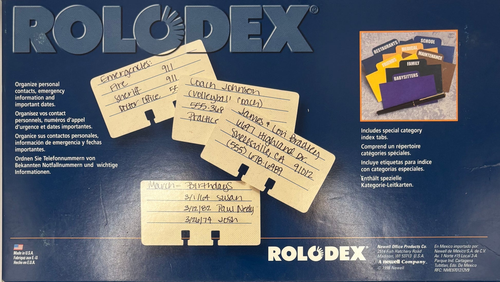 125 Card Capacity Desk Organizer - Green, Item # 67368