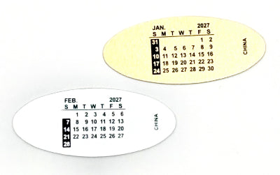 2027 Date Watch Calendar - Oval, Item # 20201-2027