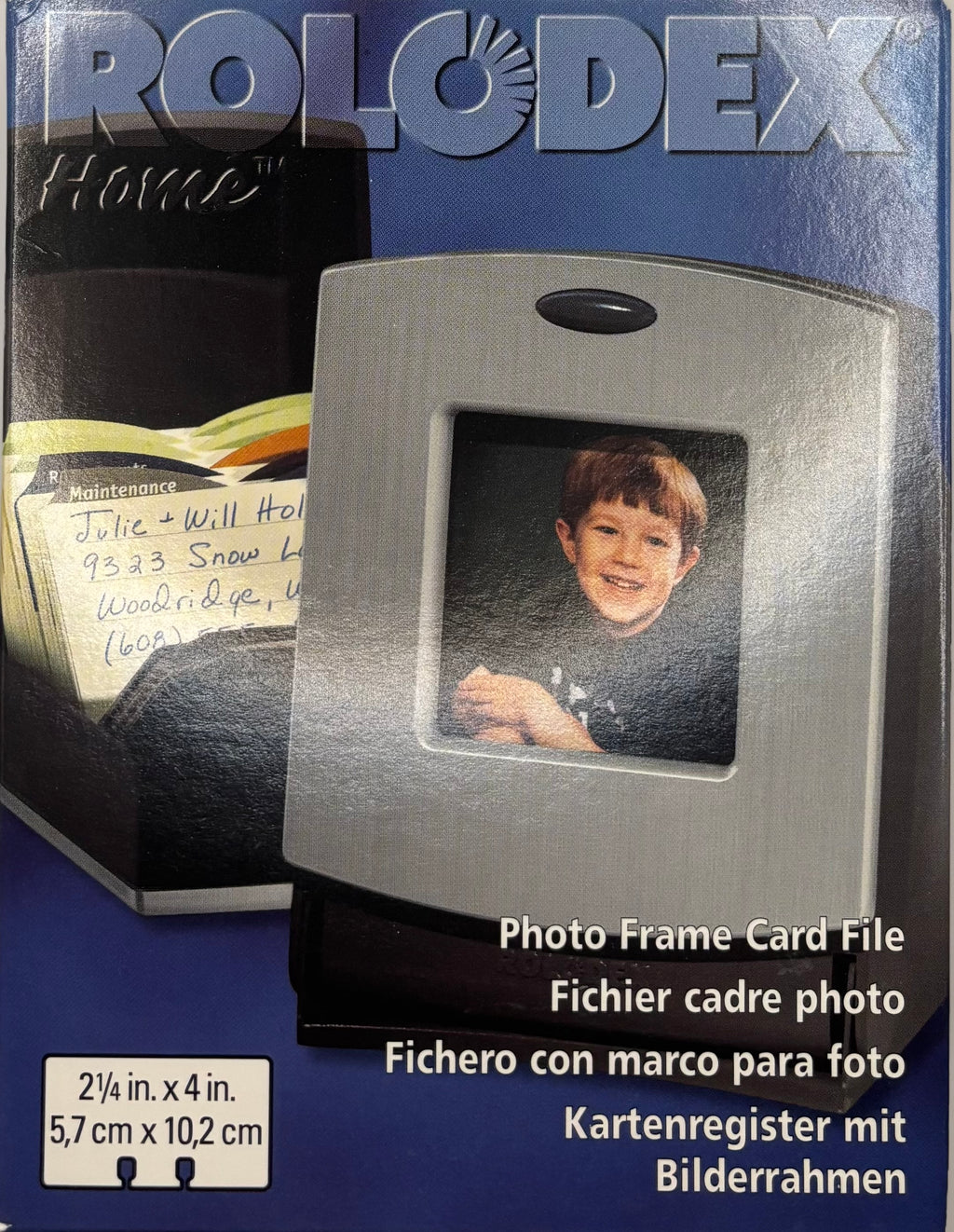 Photo Frame Card File Brushed Aluminum, Item # 67380