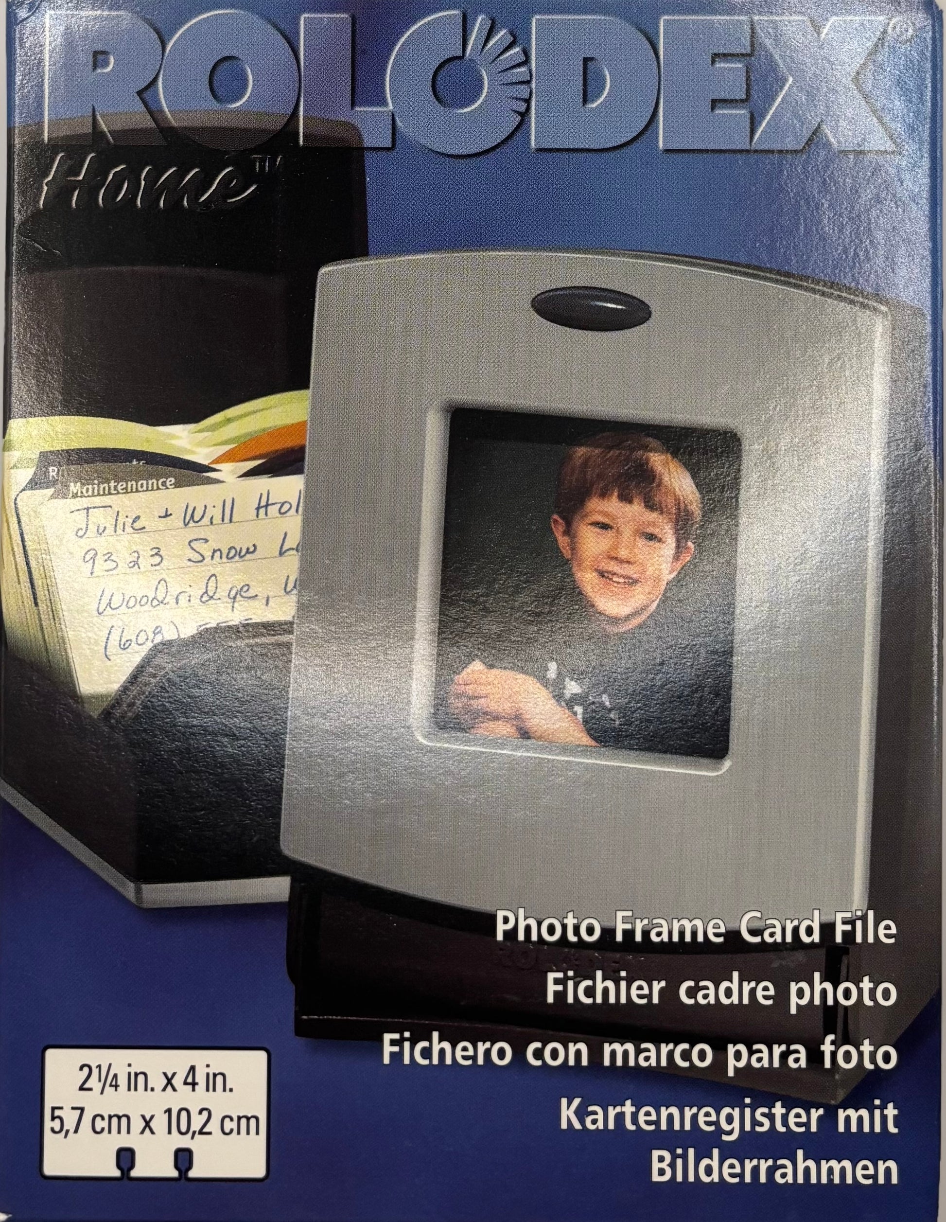 Photo Frame Card File Brushed Aluminum, Item # 67380