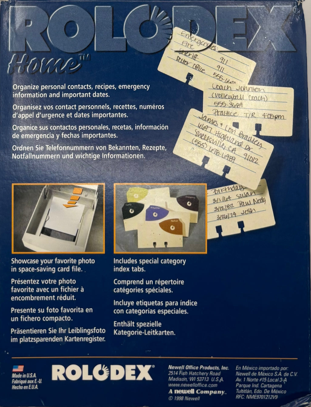 Photo Frame Card File Light Oak, Item # 67381