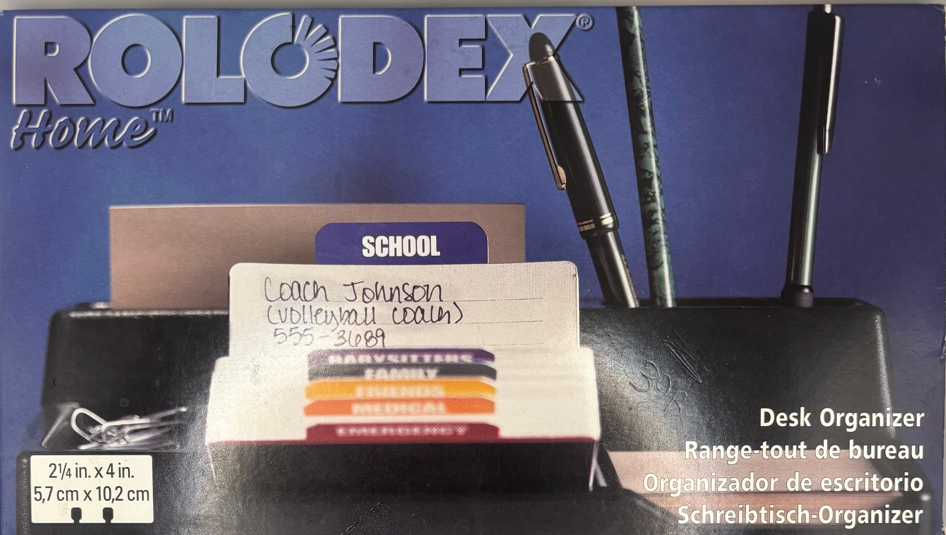 125 Card Capacity Desk Organizer - Green, Item # 67368