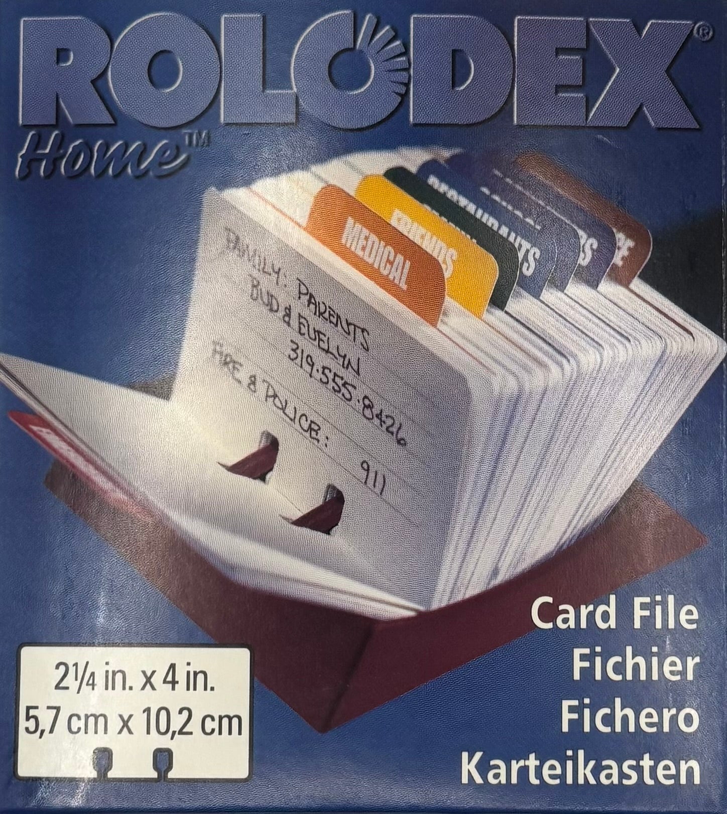 Rolodex Card File - Burgundy, Item # 67344