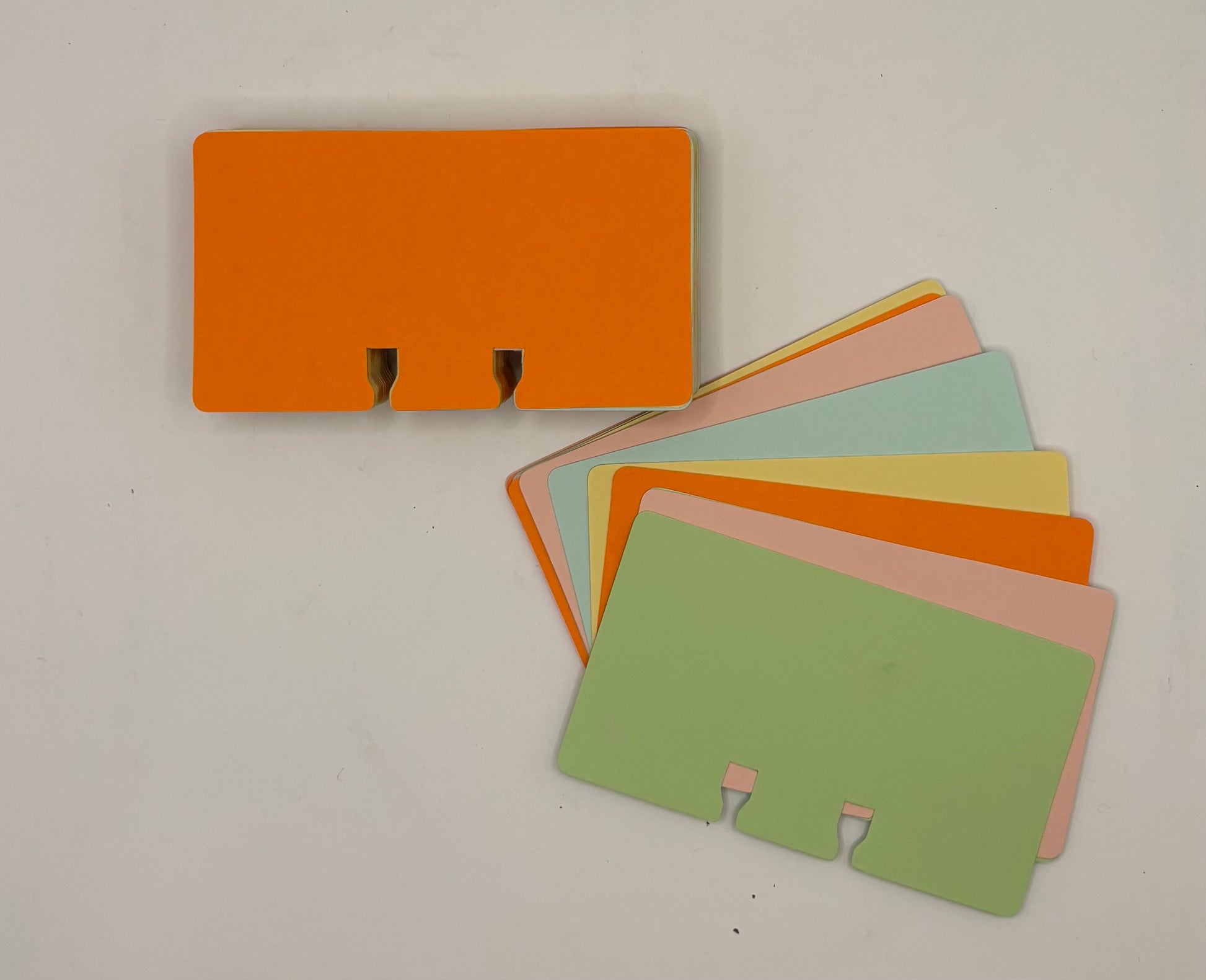 100 - 2 1/4" X 4" Colored Refill Cards for Rolodex Card Files, Item # ASST55