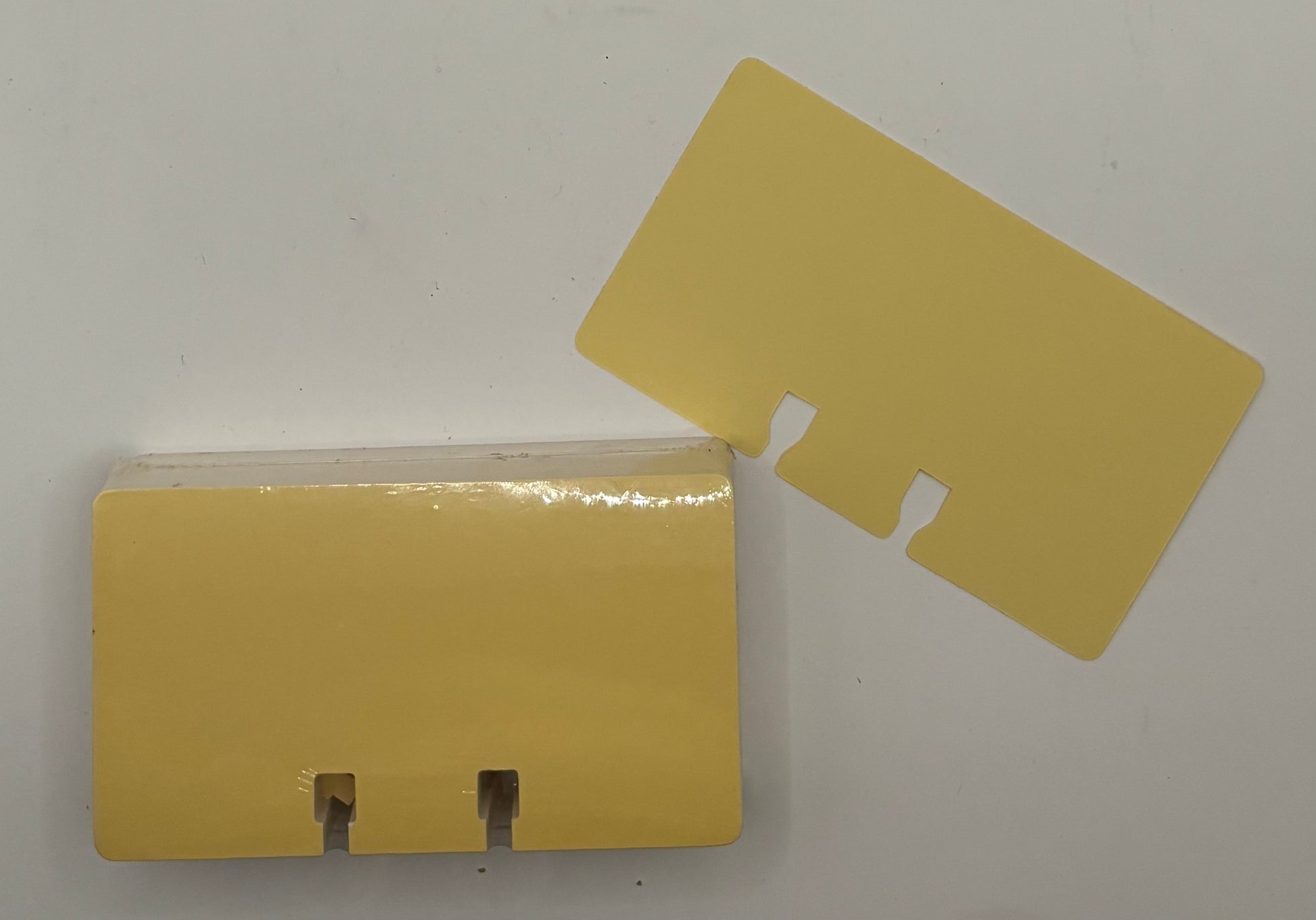 100 - 2 1/4" X 4" Canary Yellow Refill Cards for Rolodex Card Files, Item # 67555