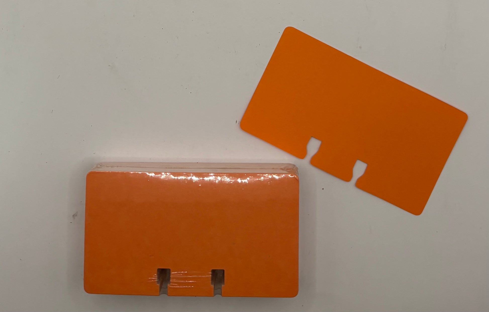 100 - 2 1/4" X 4" Orange Refill Cards for Rolodex Card Files, Item # OR67651