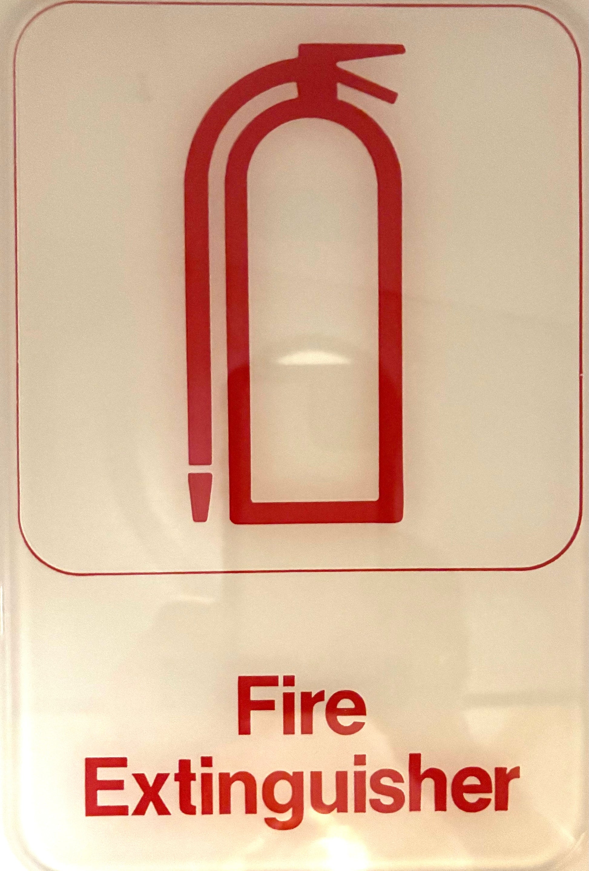 Fire Extinguisher Sign (6" x 9"), Item #20568