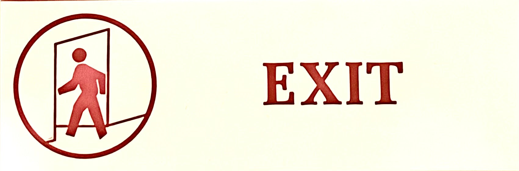 Exit Sign, (9" x 3"), Item # 20409