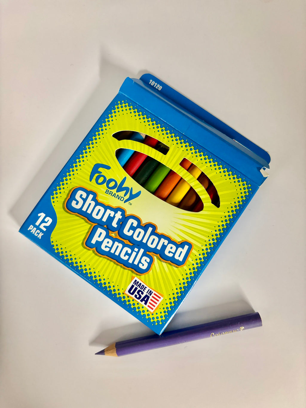 Foohy Short Colored Pencils 12 pack, Item # 10120