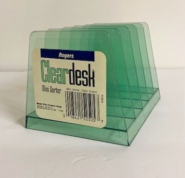 Mini Sorter Clear Green, Item # 52505